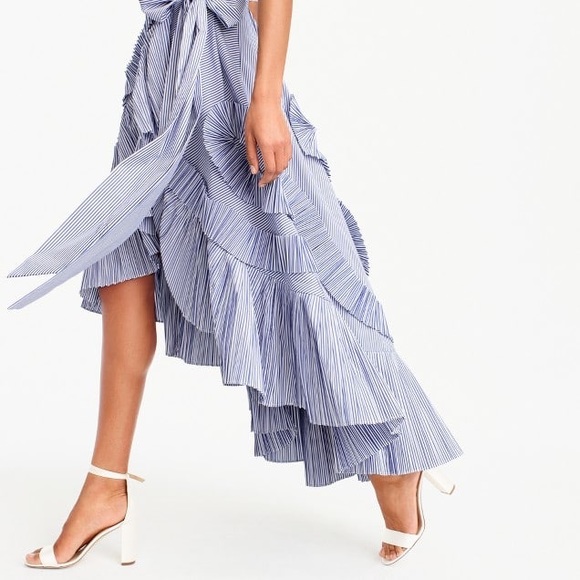 J crew collection ruffle skirt Clearance